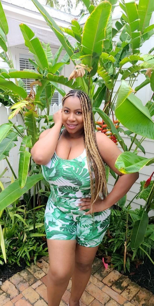 "Tropical Goddess" Crop Top- White / Green Combo