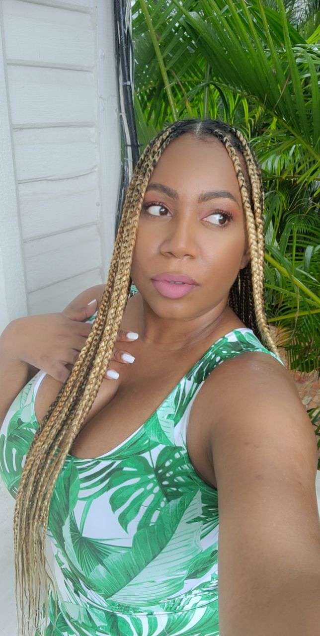 "Tropical Goddess" Crop Top- White / Green Combo