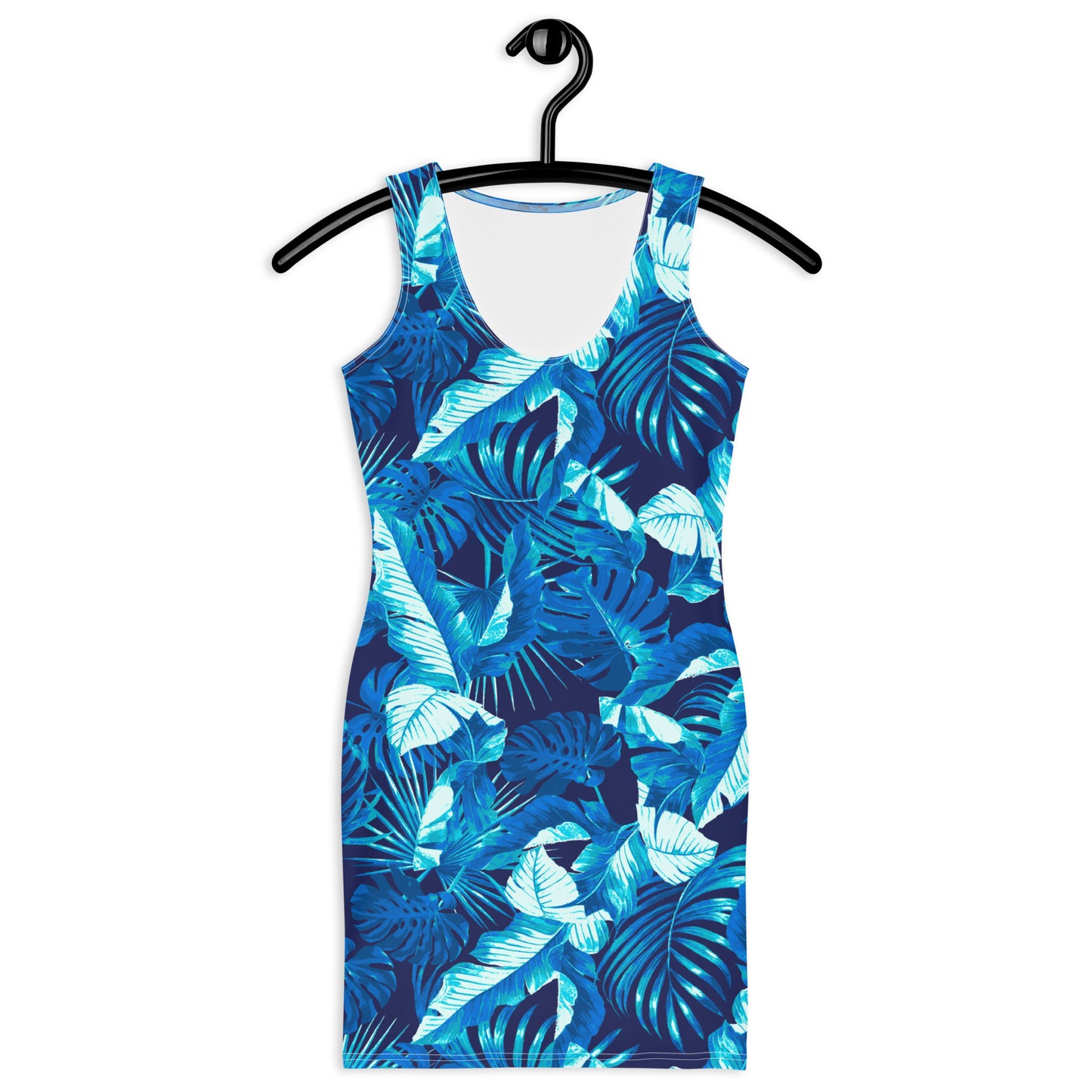 "Aquatic Goddess" Printed Cut & Sew Dress- Blue Combo