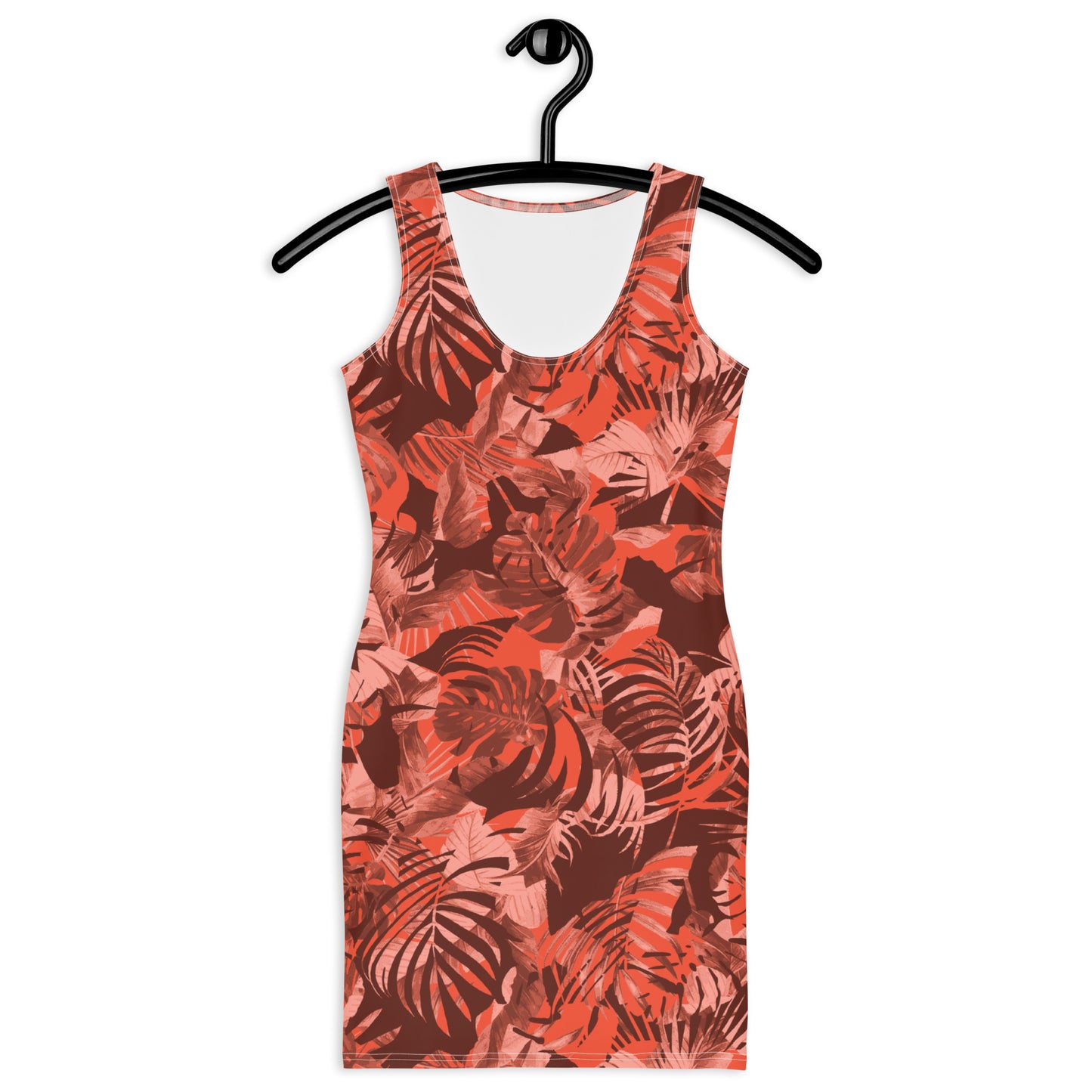 "Earth Goddess" Printed Dress-Brown / Orange / Coral Combo