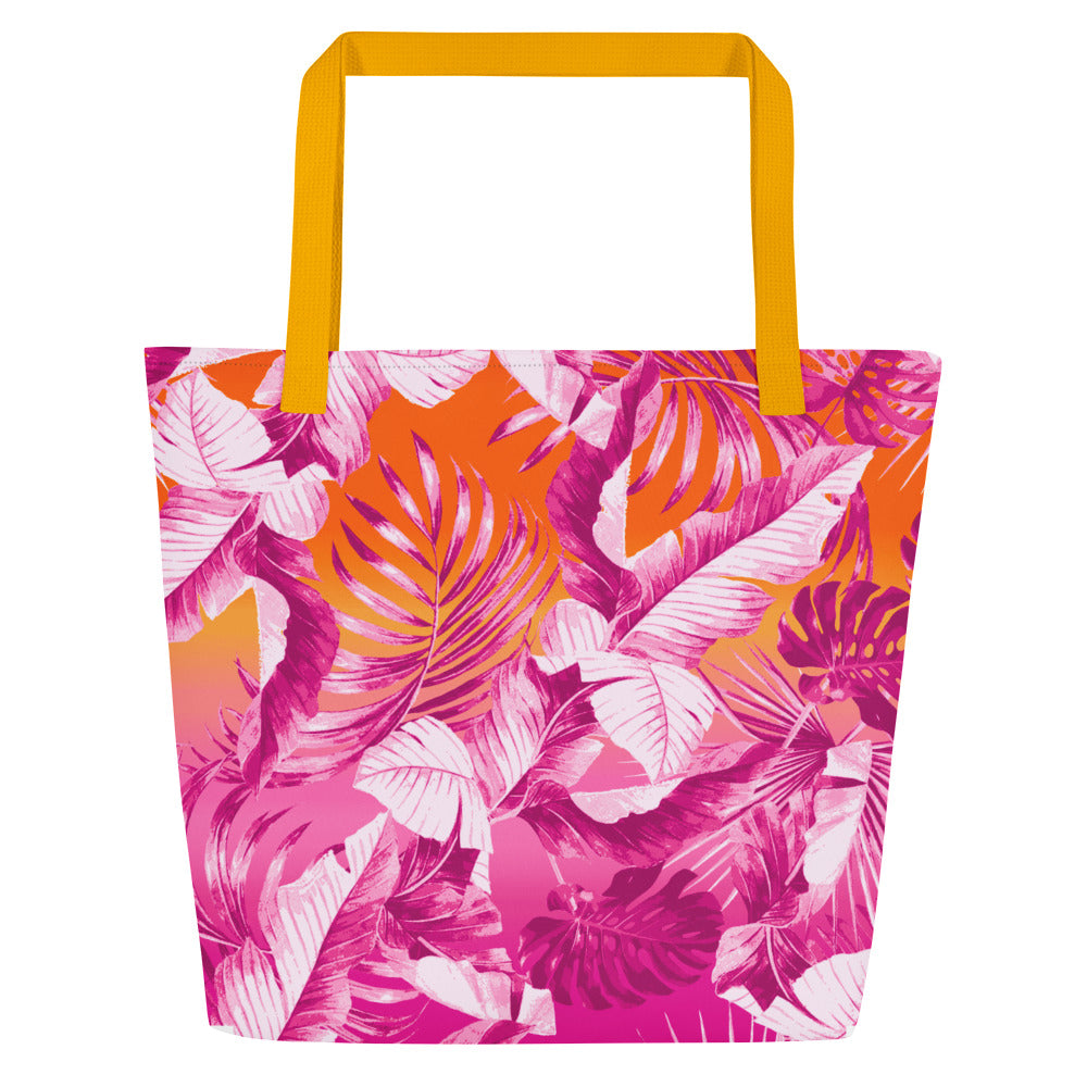 " Sunset Goddess" All-Over Print Large Tote Bag
