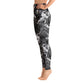 "Blac Goddess" Printed Leggings -Black / Grey Combo