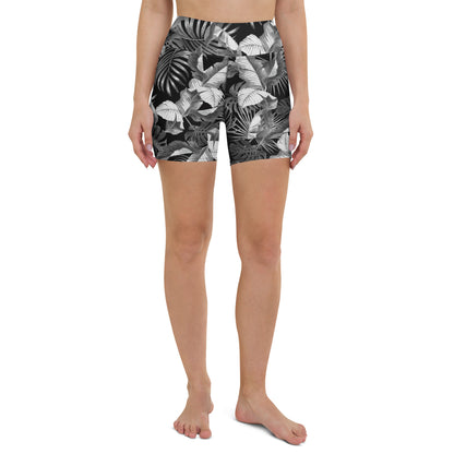 "Blac Goddess" Printed Shorts- -Black / Grey Combo