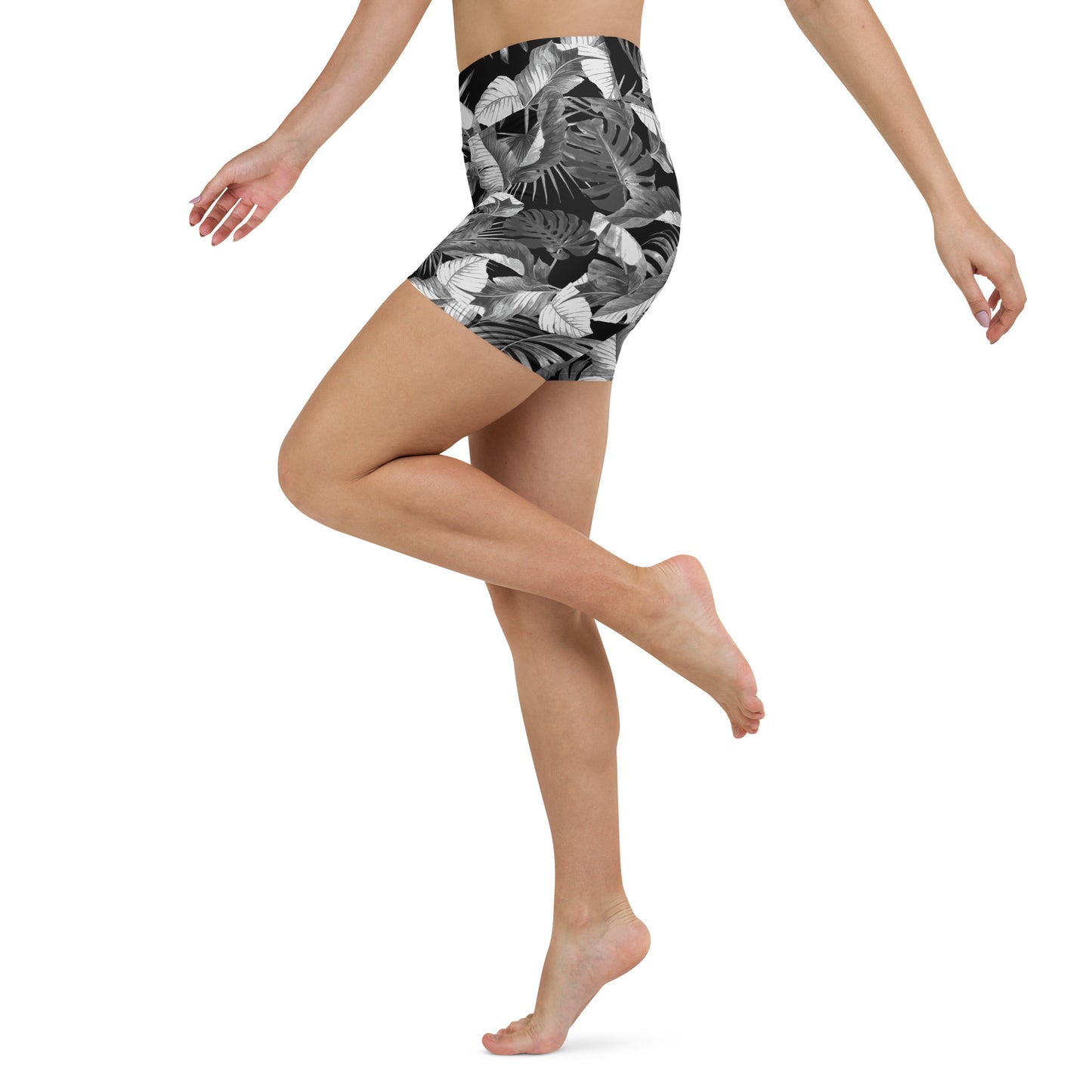 "Blac Goddess" Printed Shorts- -Black / Grey Combo