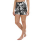 "Blac Goddess" Printed Shorts- -Black / Grey Combo