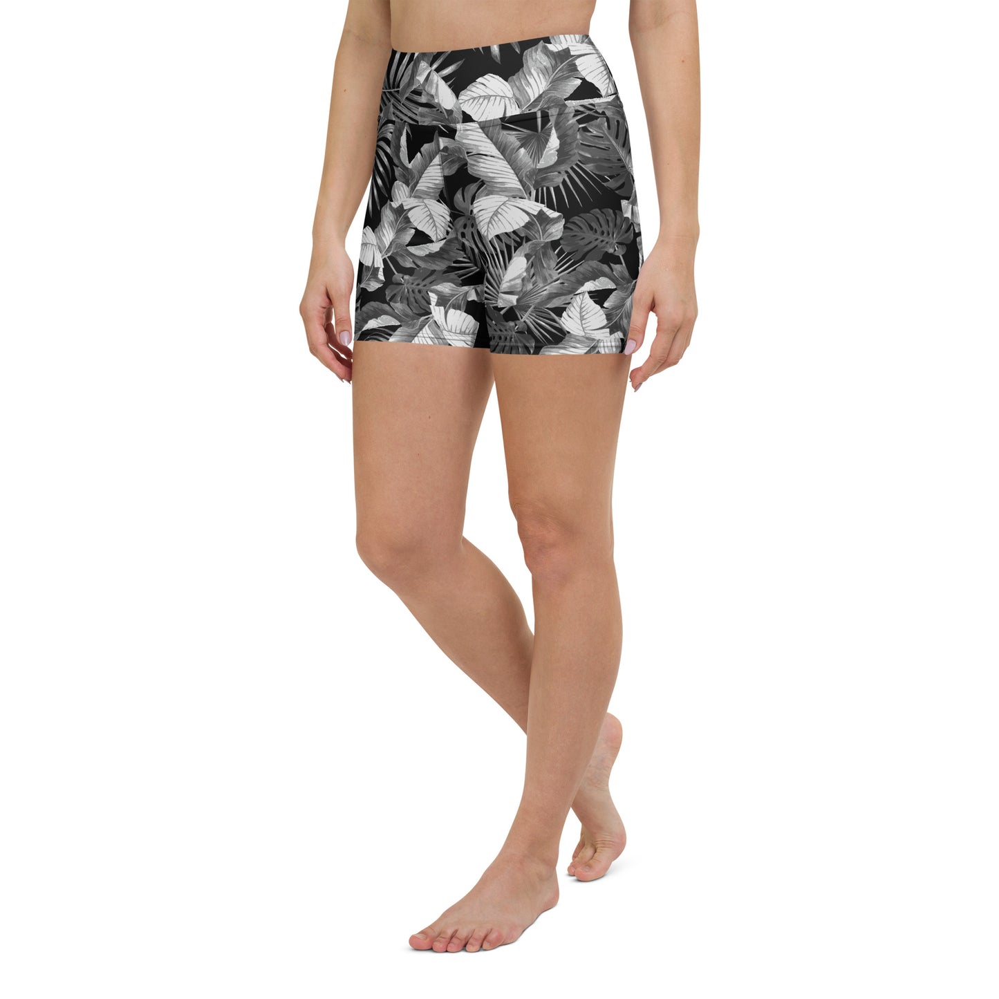 "Blac Goddess" Printed Shorts- -Black / Grey Combo