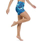 "Aquatic Goddess" Printed Shorts-Blue Combo